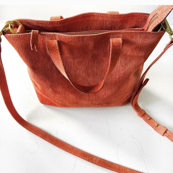 Madewell medium transport crossbody orange/rust color - Picture 3 of 7